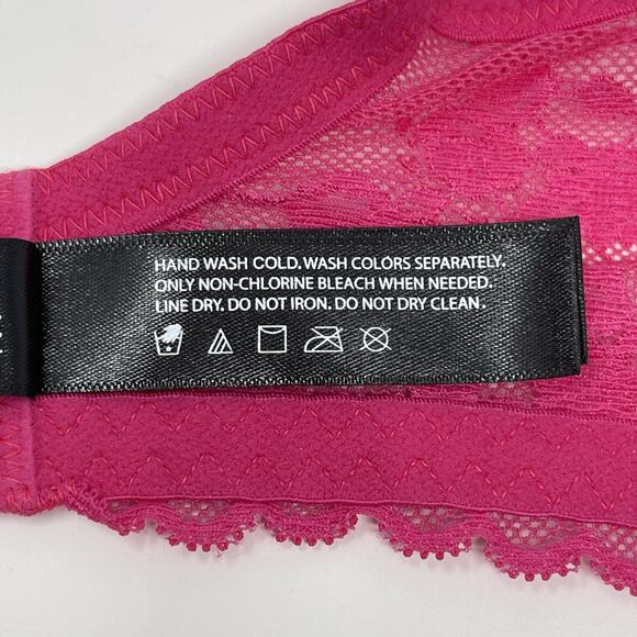 Natori Convertible Bra 32DD Blush Lace Cherry Blossom Plunge Underwire MSRP $76 - Picture 12 of 13